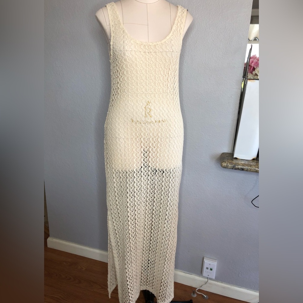 L*Space open knit maxi dress